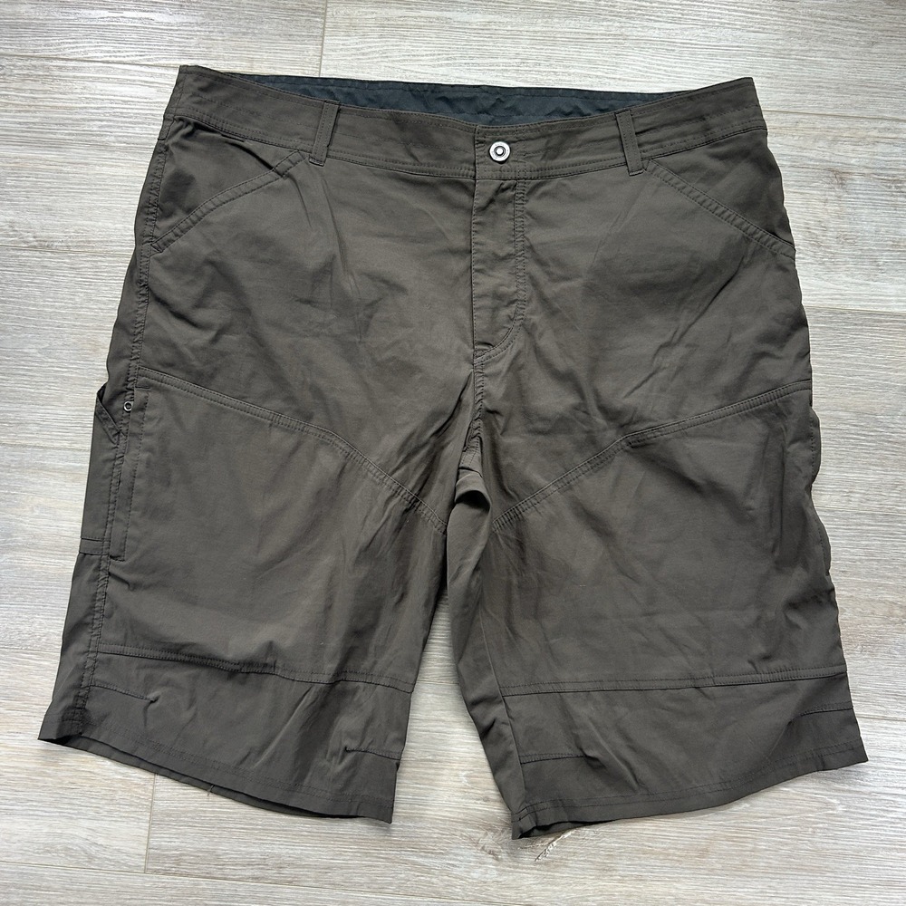 Kuhl Mens 42 Brown Renegade Utility Hiking Trekking Shorts Multiple Pockets